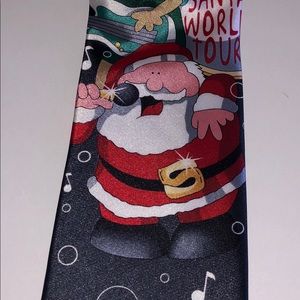 Santa world tour neck tie